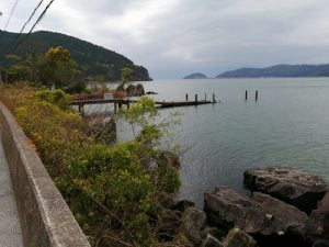 琵琶湖バス釣りポイント石切湾南の桟橋