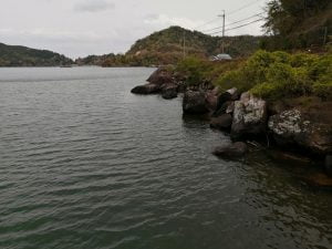 琵琶湖バス釣りポイント石切湾南の桟橋